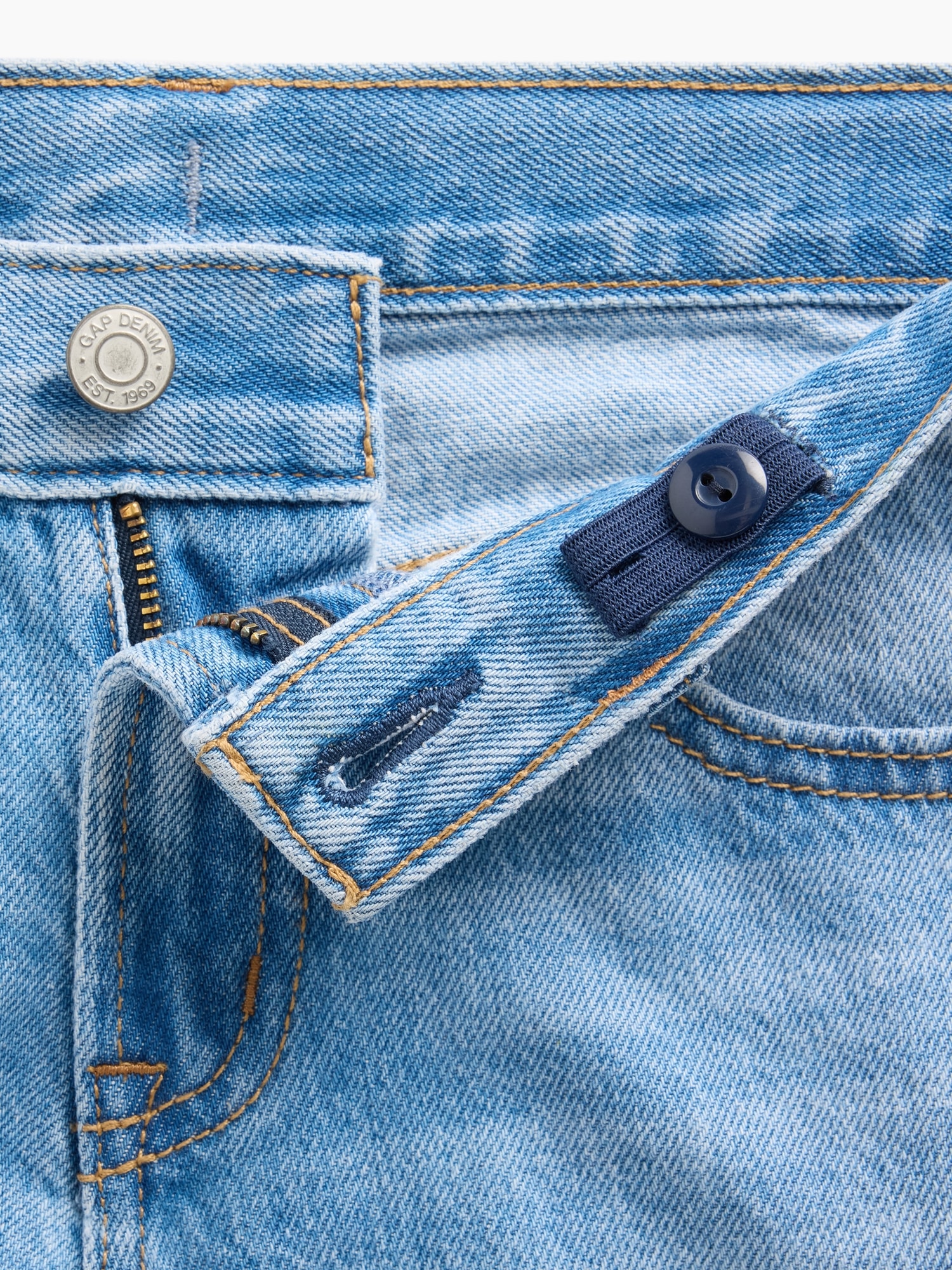Kids Mid Rise Straight Taper Jeans
