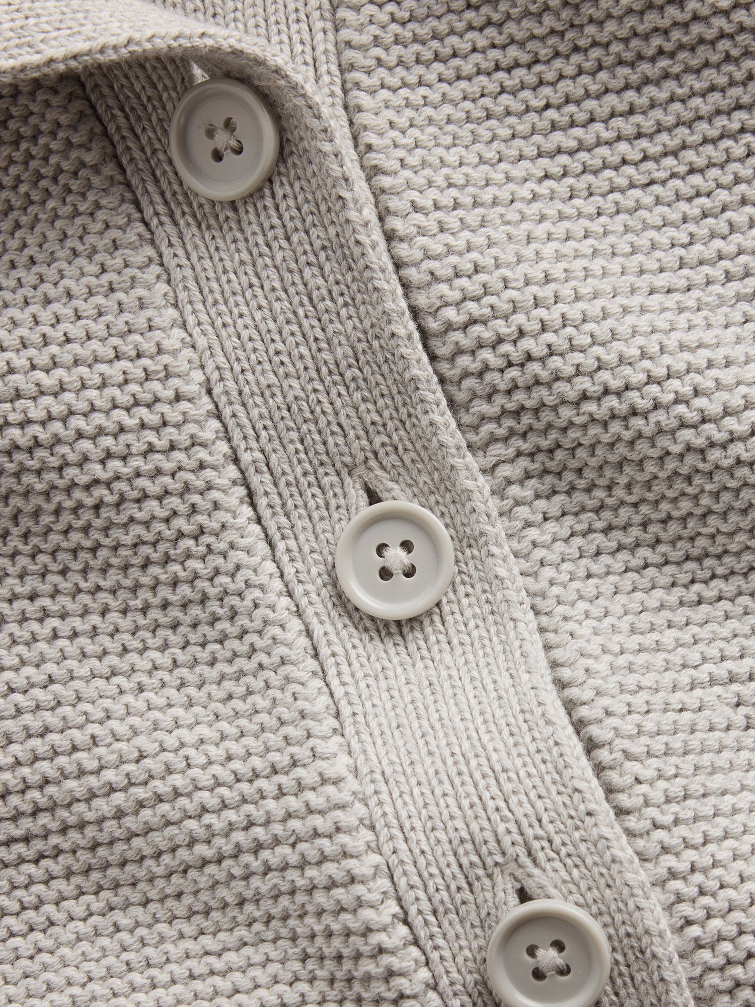 Детский кардиган Gap 100% Cotton Oversized Boxy Cardigan, цвет: Серый меланжевый — фото 5