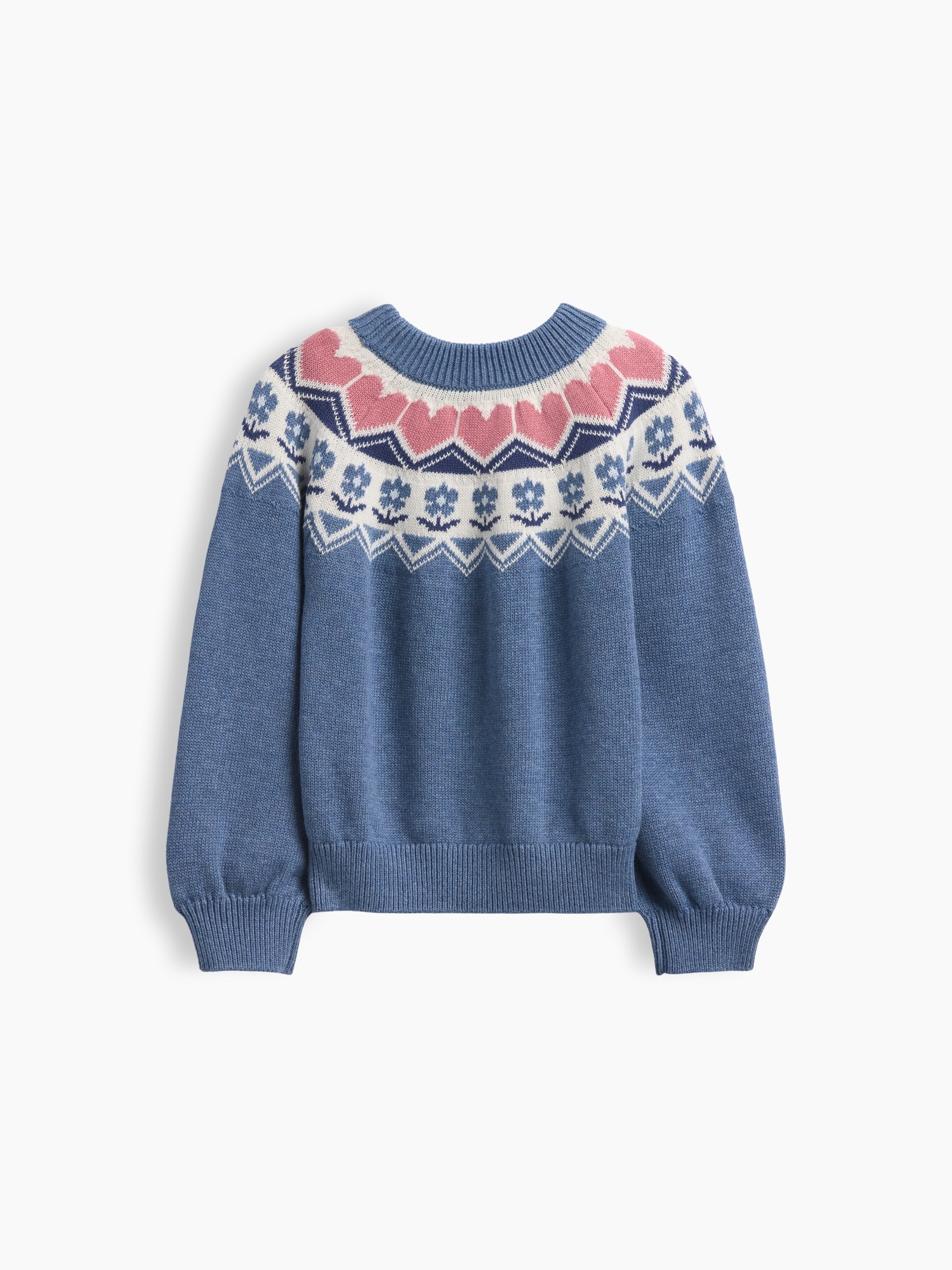 Свитер Gap Crew Sweater для малышей, цвет: Синий — фото 2
