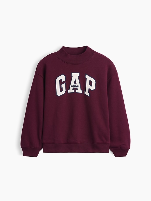 Image number 5 showing, Kids VintageSoft Oversized Mockneck Logo Sweatshirt
