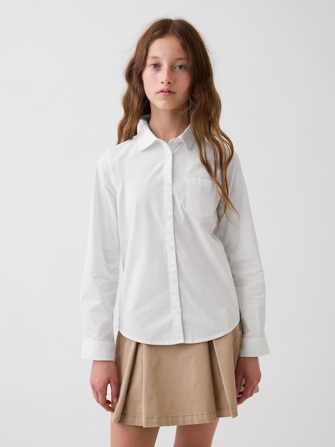 Kids Uniform Poplin Shirt