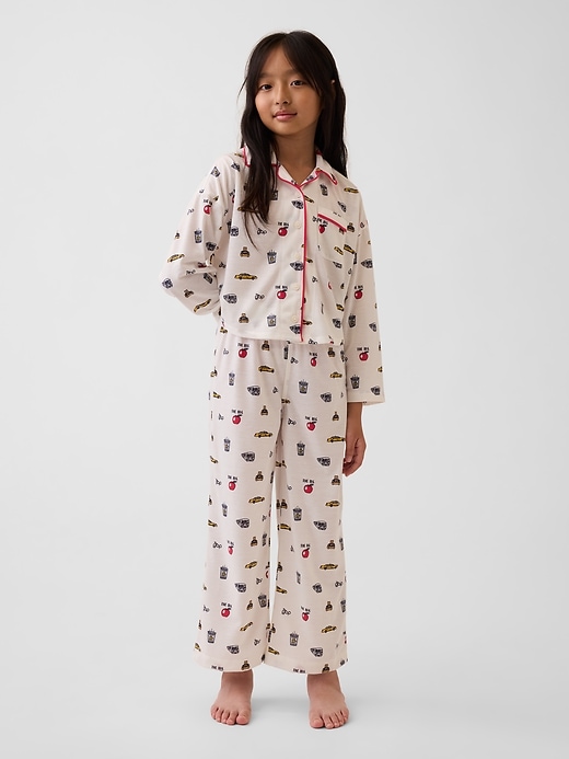 Image number 1 showing, Kids Recycled Print PJ Set
