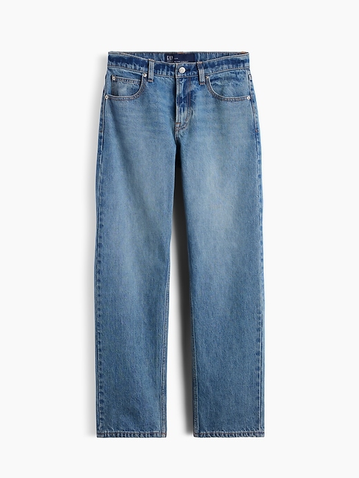 Image number 7 showing, Mid Rise Straight Taper Jeans
