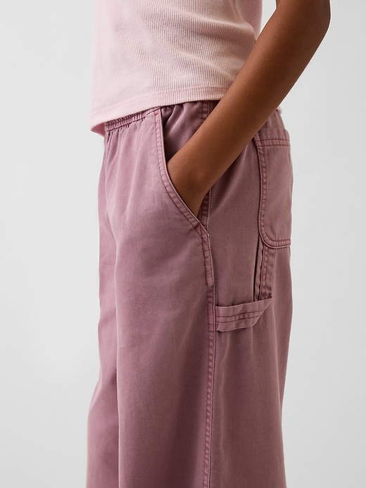 Image number 5 showing, Kids Easy Wide-Leg Utility Pants