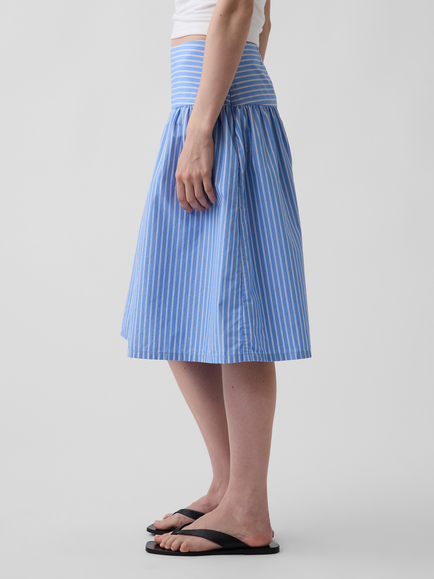 Женские юбки Gap Poplin Drop-Waist Skirt — фото 3