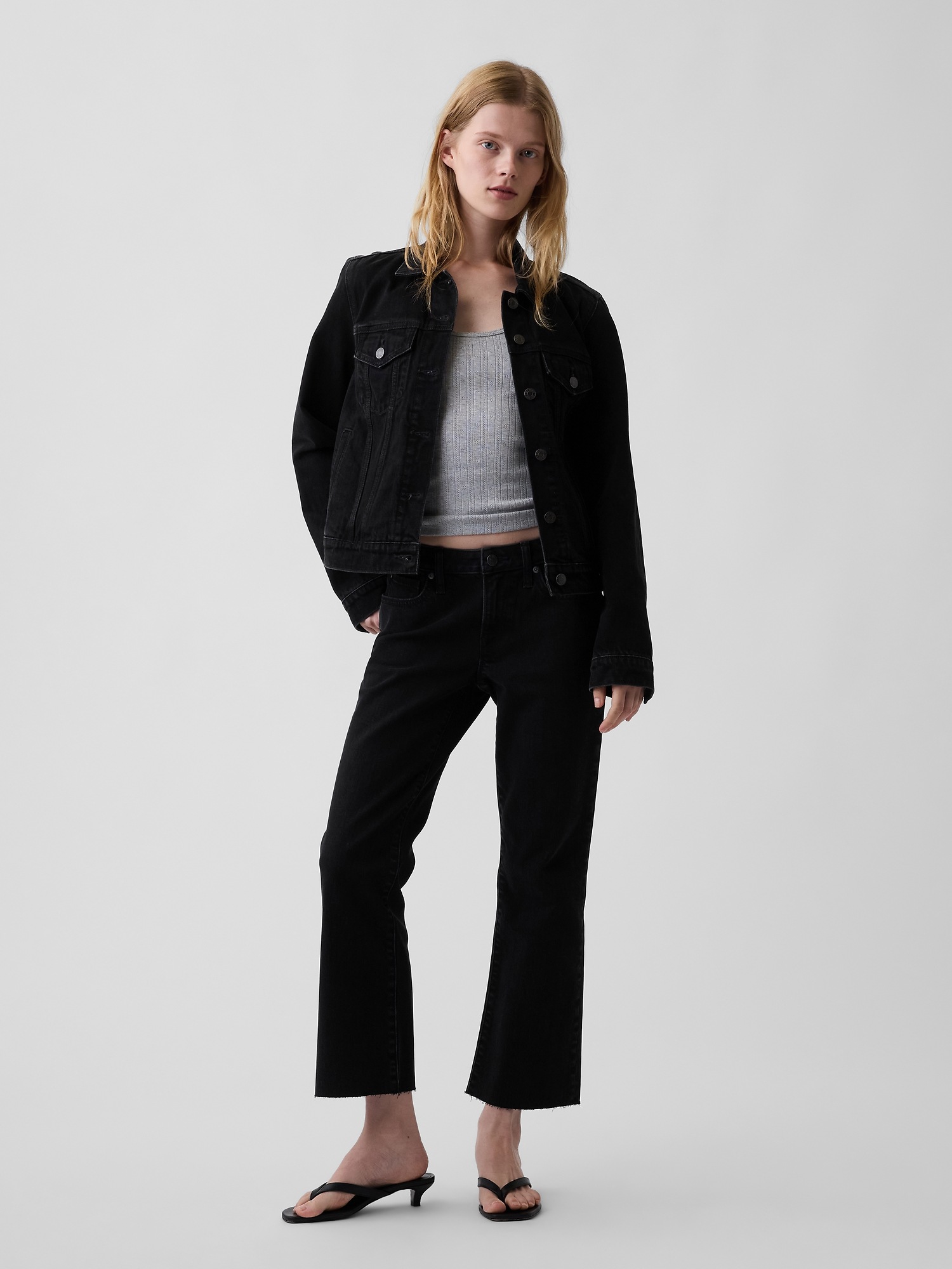 Женские джинсы Gap Low Rise Long & Lean Crop Jeans