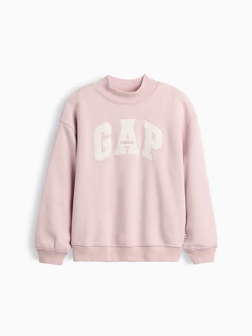 Image number 5 showing, Kids VintageSoft Oversized Mockneck Logo Sweatshirt