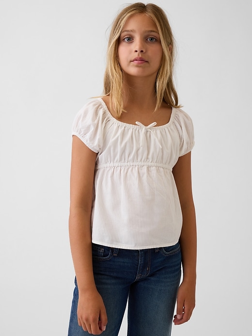 Image number 1 showing, Kids Puff-Sleeve Top
