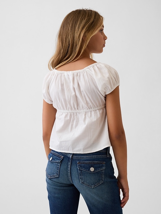 Image number 3 showing, Kids Puff-Sleeve Top