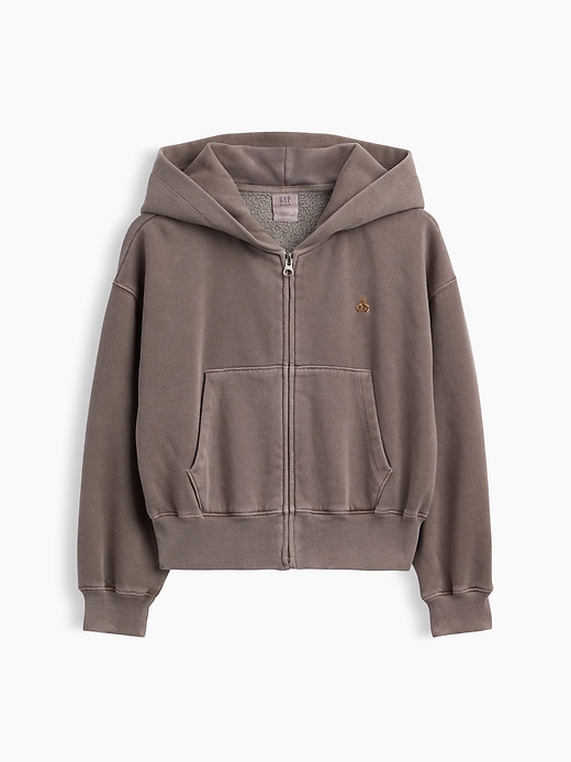 Image number 1 showing, Kids VintageSoft Oversized Logo Zip Hoodie