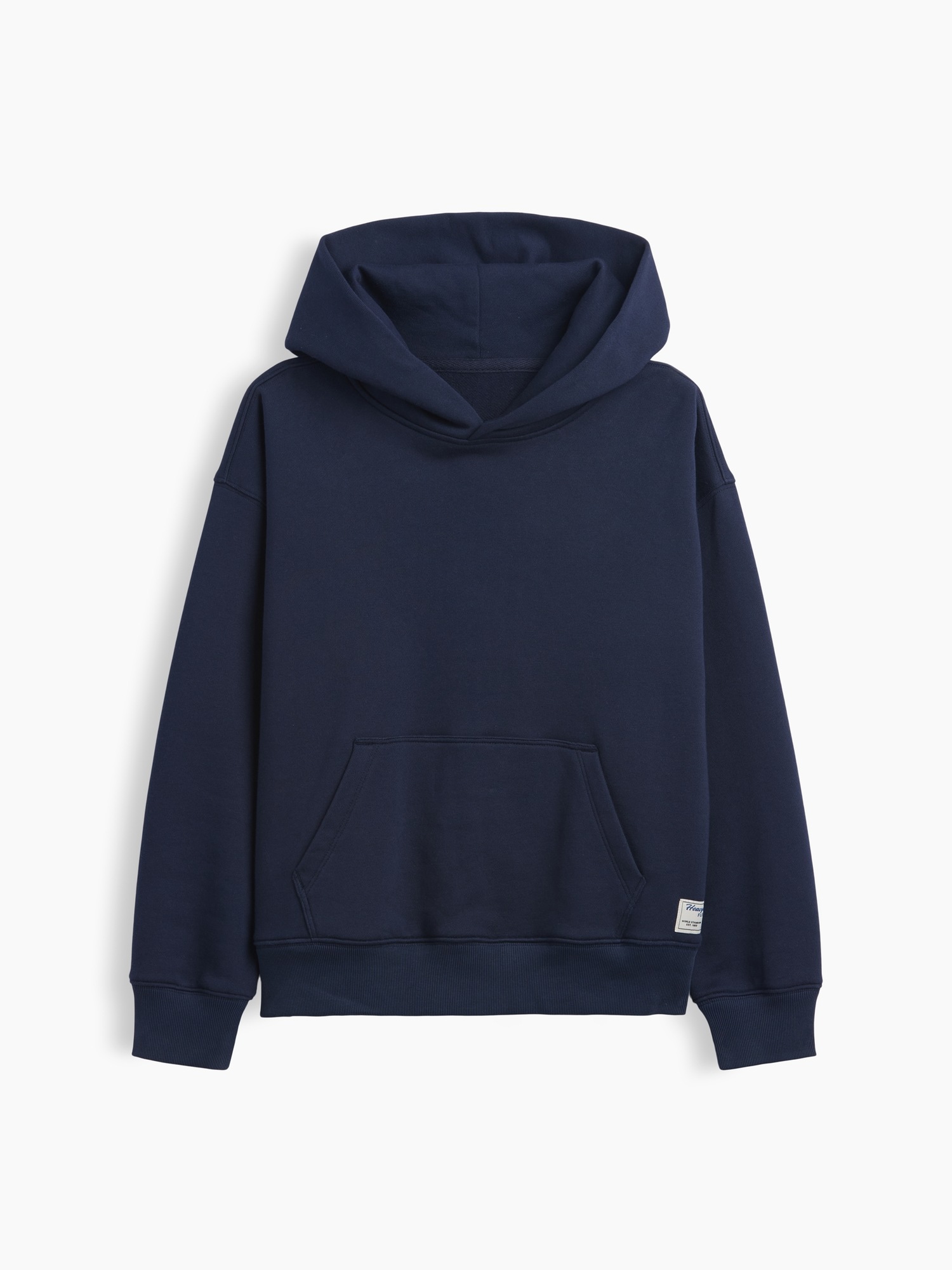 Детское худи Gap Heavyweight Relaxed, цвет: Синий — фото 6