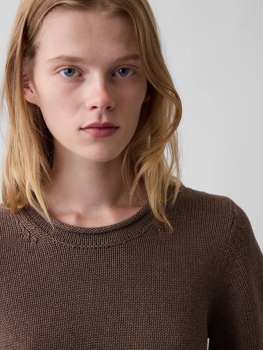 Image number 4 showing, 100% Cotton Rollneck Sweater