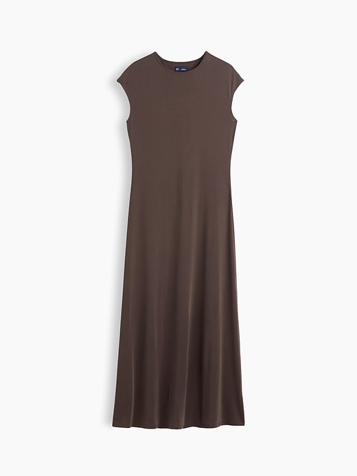 cap sleeve jersey maxi dress Women's Cap-Sleeve by Gap Terra Brown Tall Size L PRICING:CLEARANCE-GE