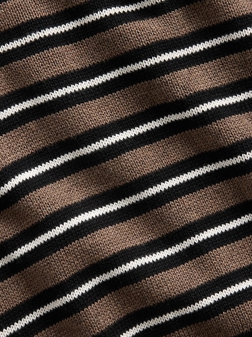 Image number 2 showing, 100% Cotton Stripe Polo Sweater Shirt