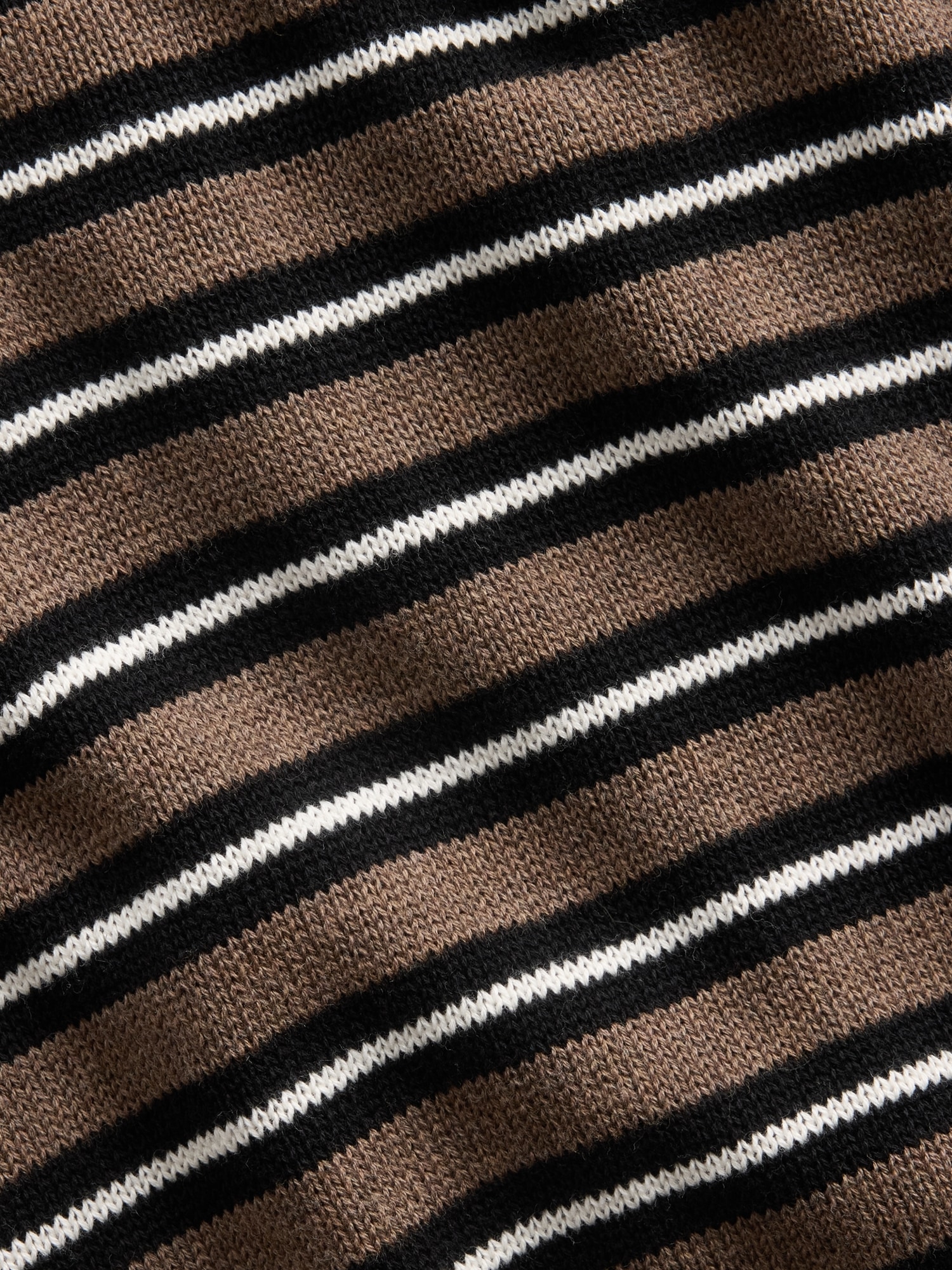 100% Cotton Stripe Polo Sweater Shirt