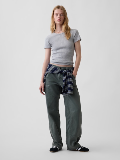 Low Rise '90s Loose Double-Knee Carpenter Pants