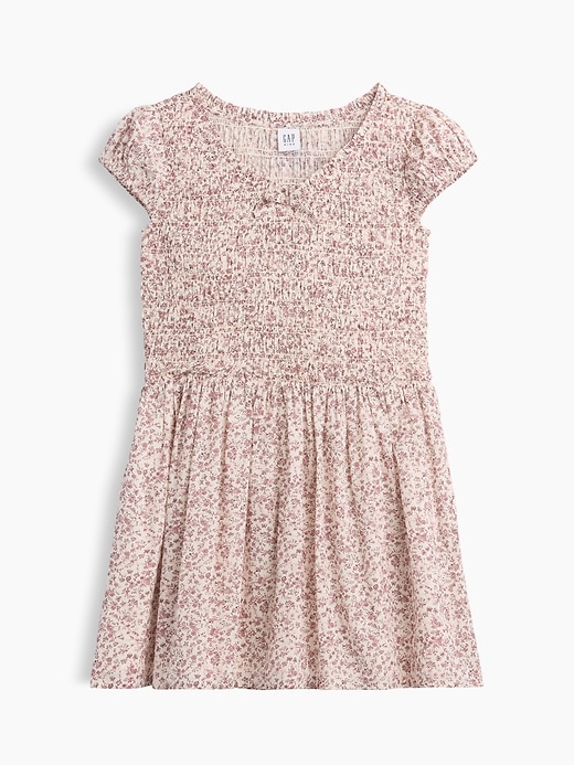 Image number 2 showing, Kids Smocked Print Dress