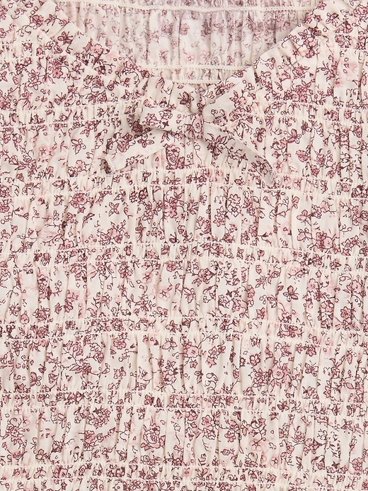 Image number 5 showing, Kids Smocked Print Dress