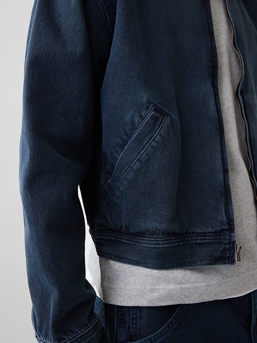 Image number 4 showing, Denim Boxy Workwear Jacket