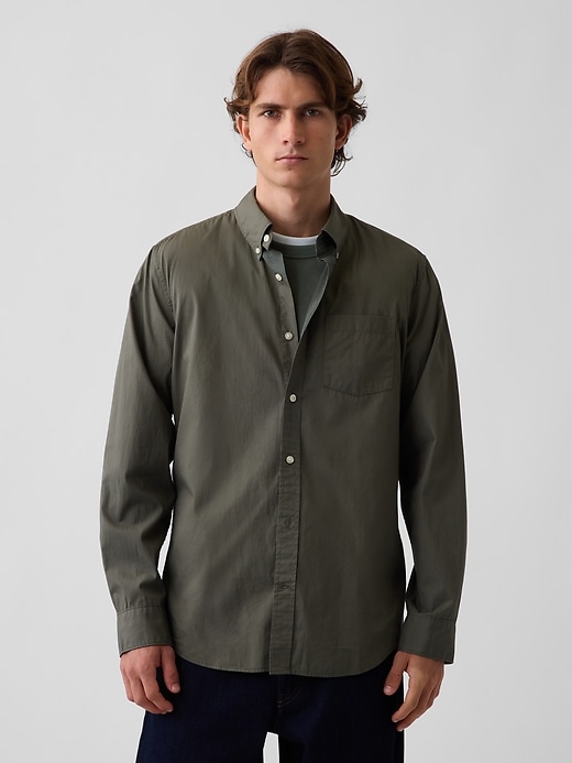 Image number 1 showing, Organic Cotton Poplin Classic Shirt
