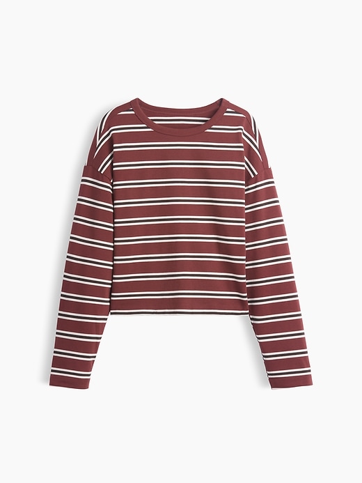 Image number 3 showing, Knit Oversized Crop T-Shirt