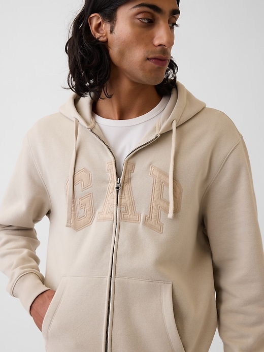 Image number 4 showing, Adult VintageSoft Arch Logo Zip Hoodie