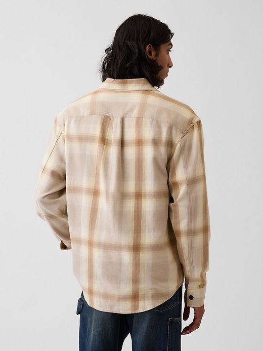 Image number 3 showing, Sunwashed Twill Relaxed Plaid Shirt
