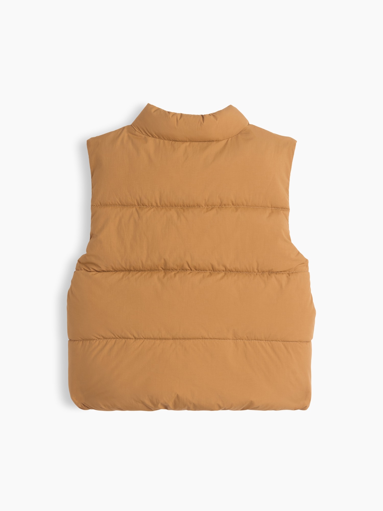Жилет Gap Recycled Puffer Vest для малышей, цвет: Глубокий верблюжий — фото 2