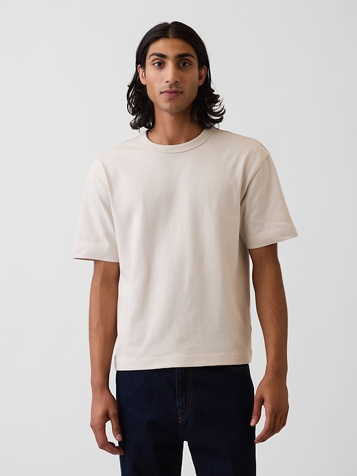 Image number 1 showing, Adult Heavyweight Crop T-Shirt