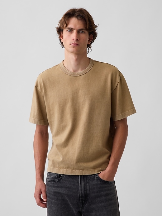 Image number 1 showing, Adult Heavyweight Crop T-Shirt
