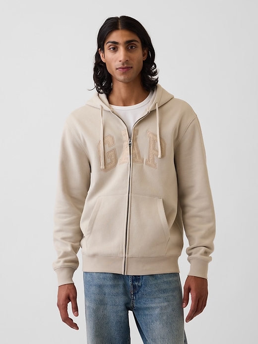 Image number 1 showing, Adult VintageSoft Arch Logo Zip Hoodie