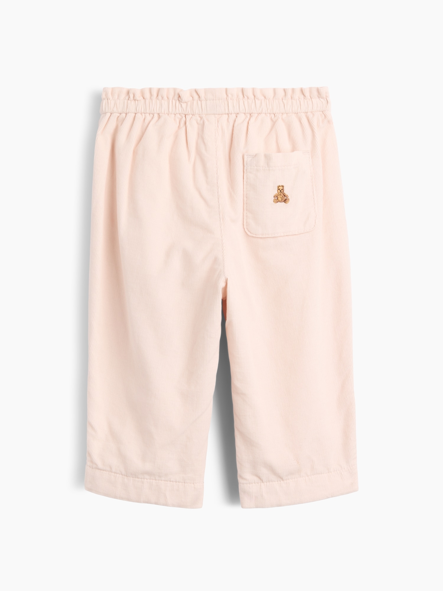 Брюки Gap Corduroy Pull-On Cargo Pants для малышей, цвет: Розовый — фото 2