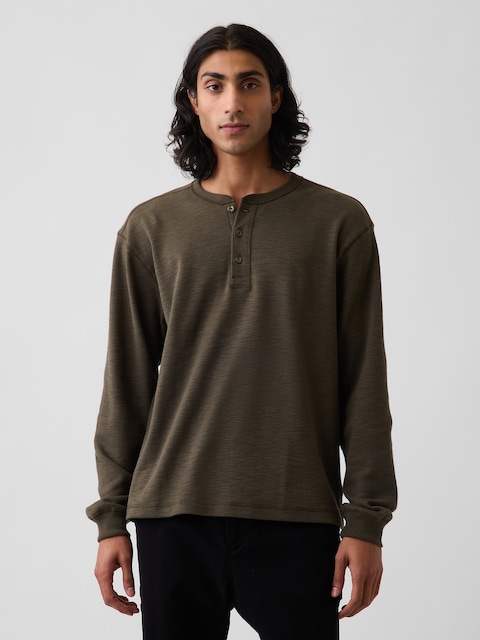 Relaxed Henley T-Shirt