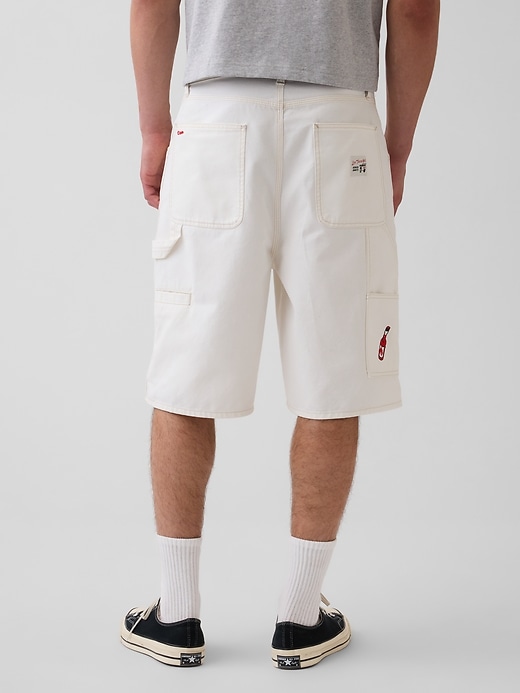 Adult Los Tacos No. 1 Canvas Denim Baggy Carpenter Shorts | Gap