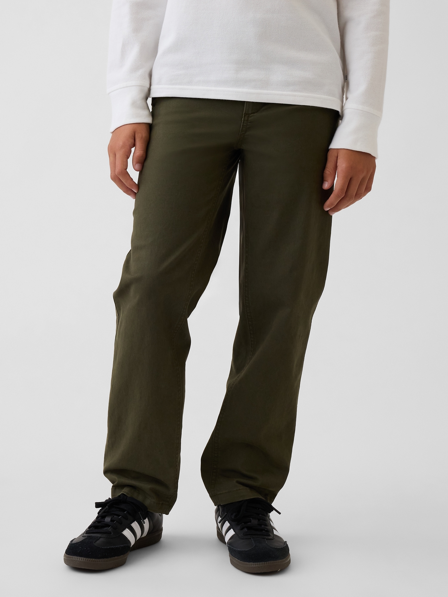Kids Modern Uniform Loose Khakis