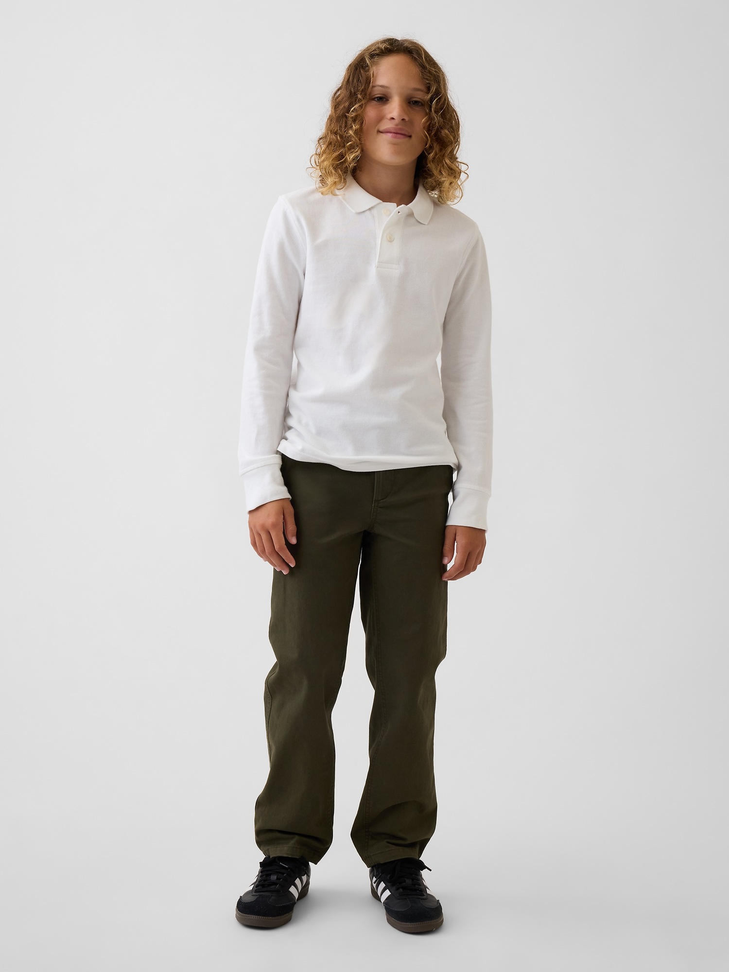 Детские брюки Gap Kids Modern Uniform Loose Khakis