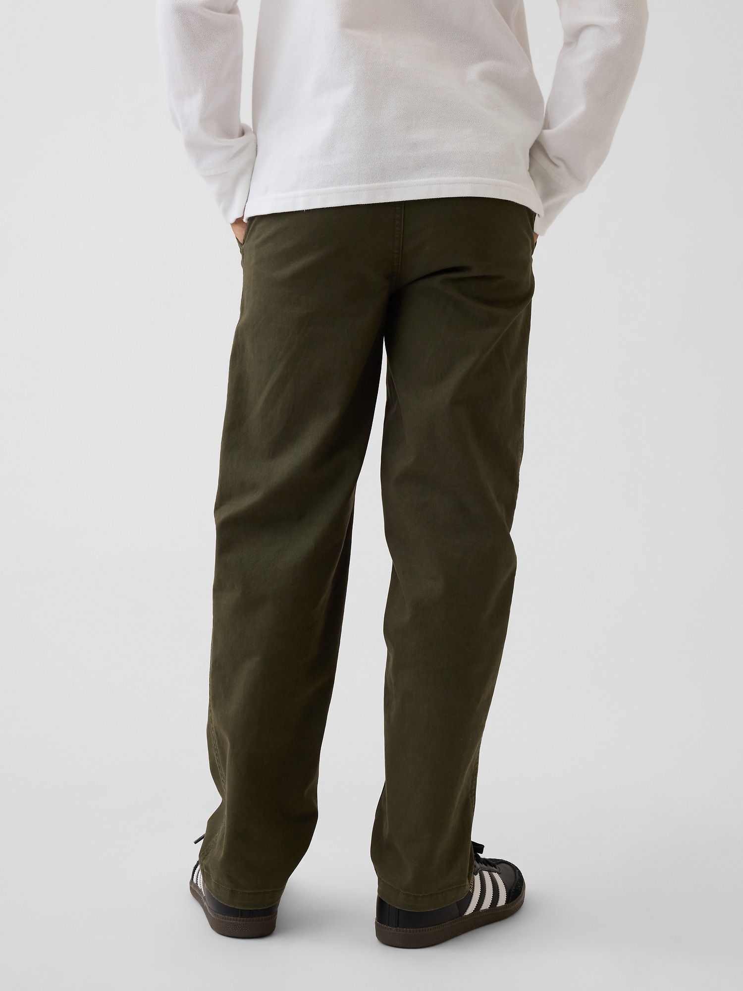 Детские брюки Gap Kids Modern Uniform Loose Khakis — фото 4