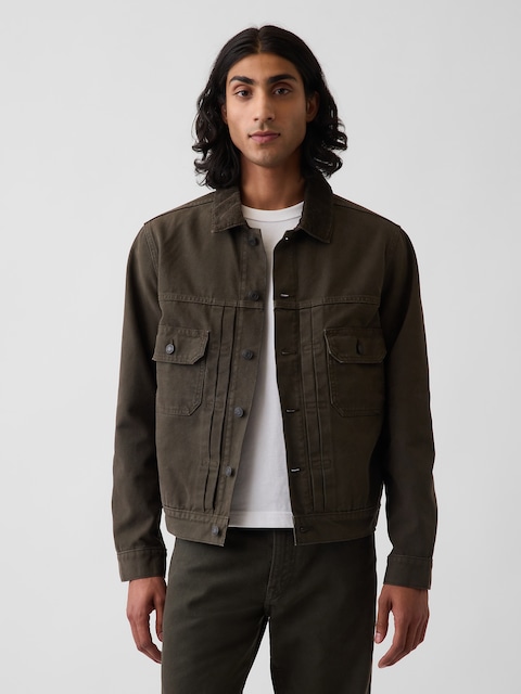 Canvas Denim Trucker Jacket
