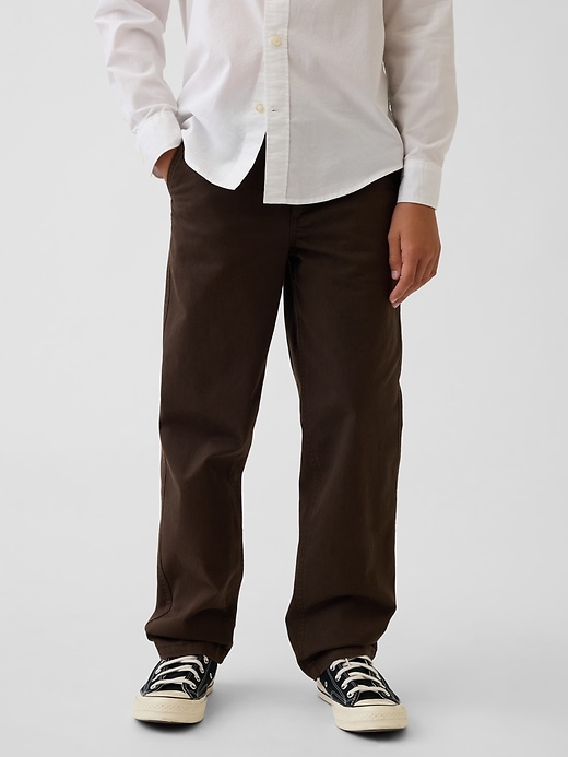 Image number 3 showing, Kids Modern Uniform Loose Khakis