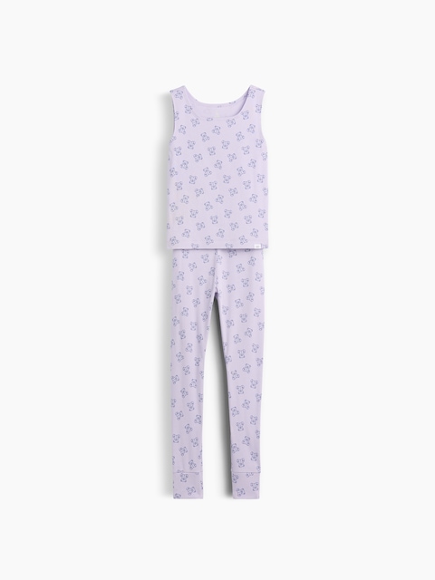 Kids Organic Brushed Cotton Tank & Leggings PJ Set