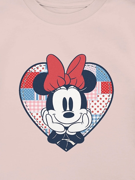 Image number 3 showing, Toddler Minnie Mouse Patchwork Heart Graphic T-Shirt
