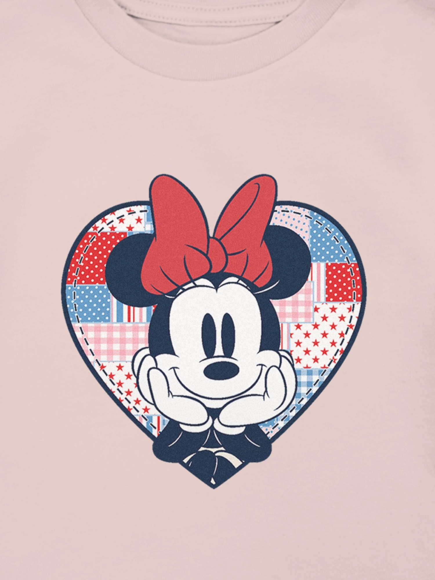 Футболка Gap Minnie Mouse Patchwork Heart Graphic T-Shirt для малышей, цвет: Primitive — фото 3