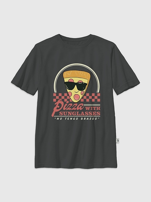 Image number 1 showing, Kids Toy Story 5 Pizza Face Graphic T-Shirt
