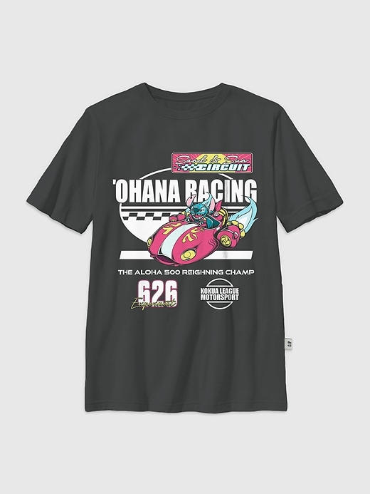 Image number 1 showing, Kids Lilo and Stitch Ohana Racing Graphic T-Shirt