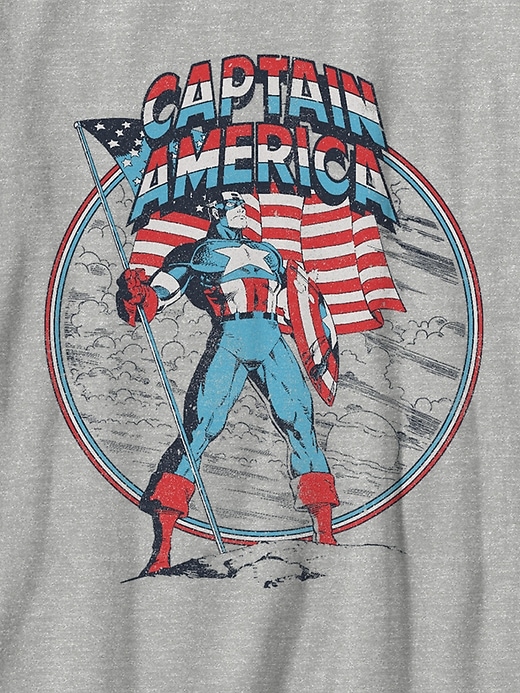 Image number 3 showing, Kids Captain America Vintage Pose Graphic T-Shirt