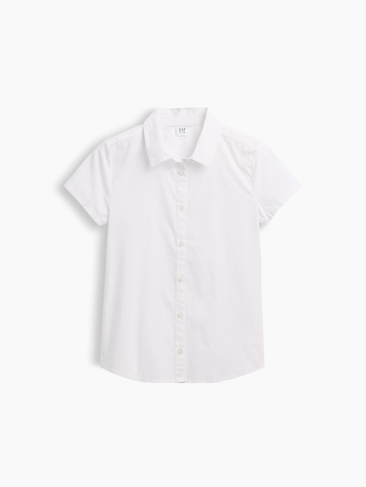 Image number 1 showing, Kids Uniform Poplin Shirt
