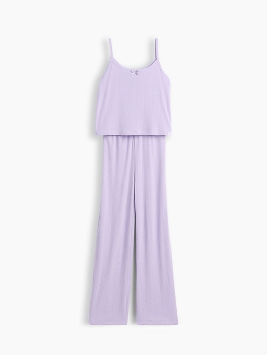 Image number 1 showing, Kids Recycled Pointelle Tank PJ Set