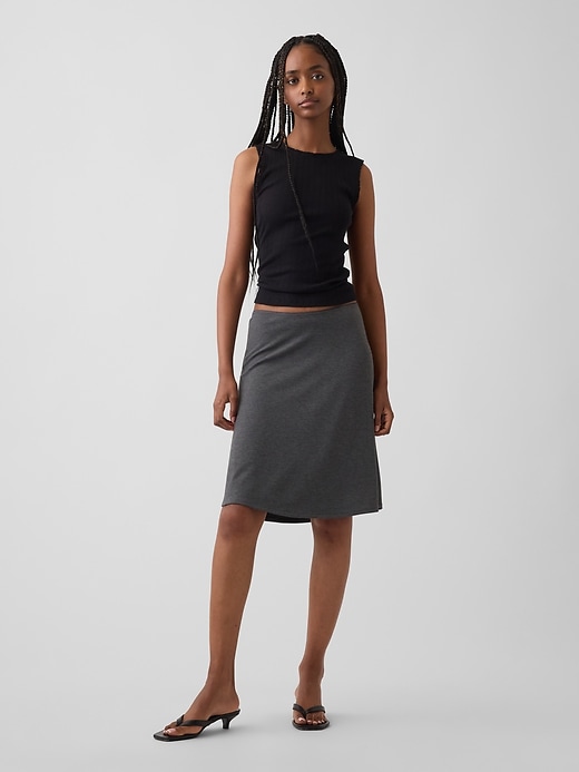 Image number 1 showing, Easy Knee-Length Skirt