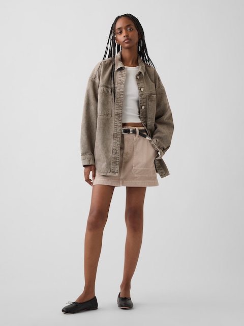 High Rise Mini Utility Skort