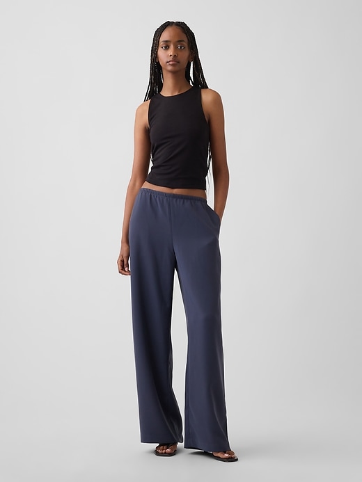 Image number 1 showing, Easy Wide-Leg Pants